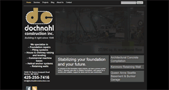 Desktop Screenshot of dochnahlconstruction.com