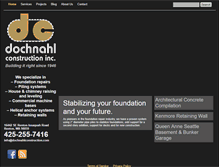 Tablet Screenshot of dochnahlconstruction.com